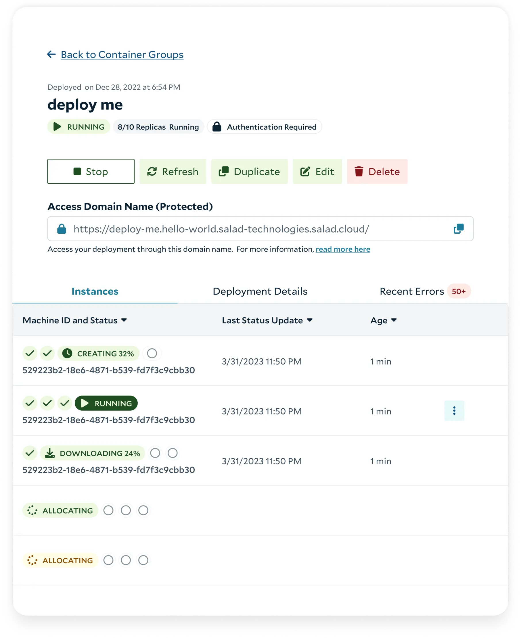Salad GPU cloud distributed network