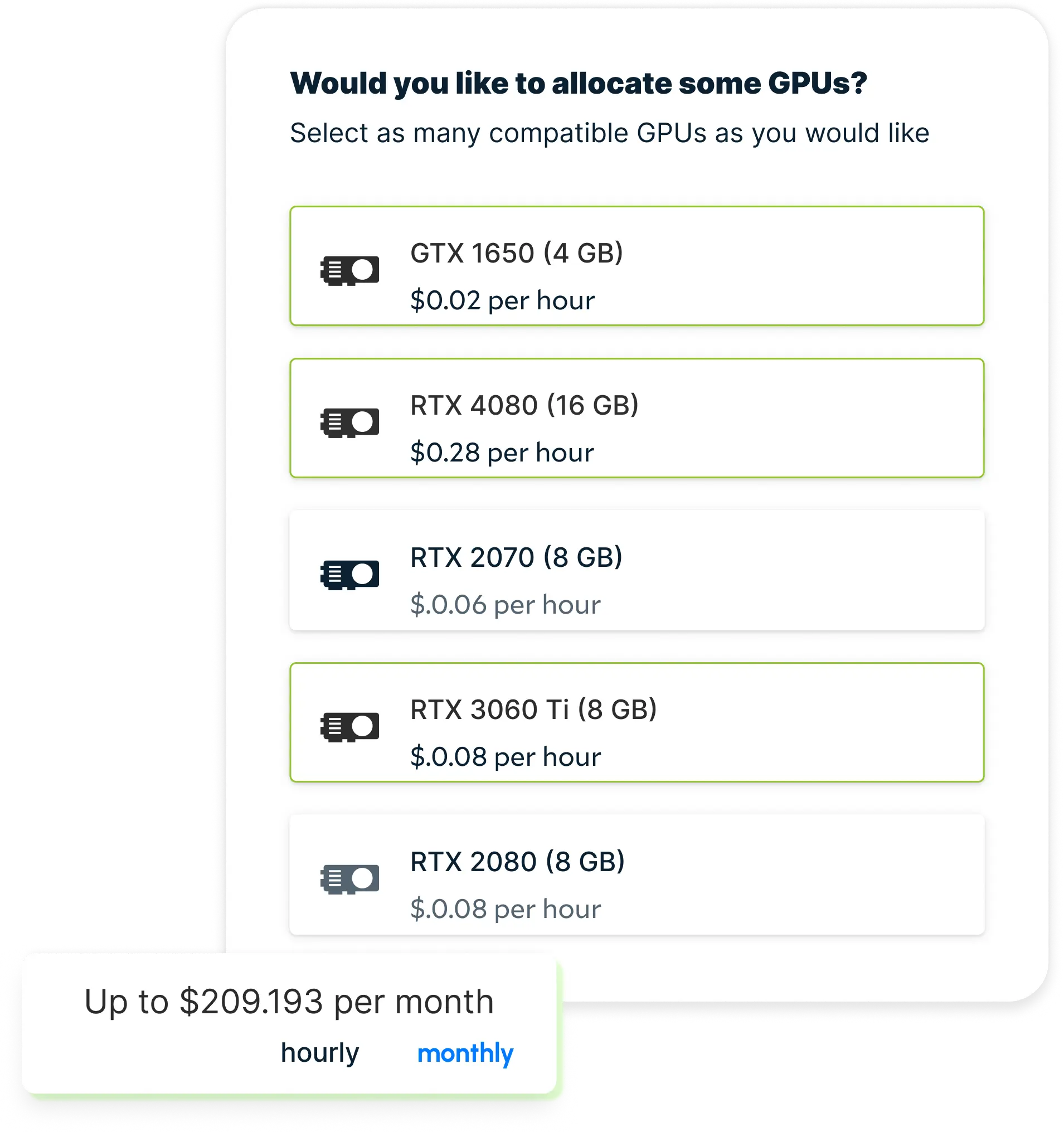 Salad GPU cloud - deployment options